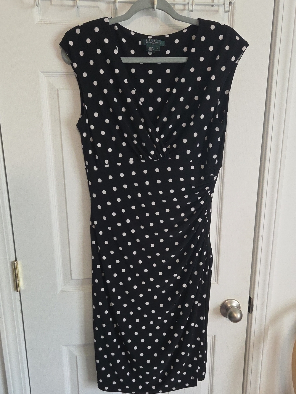 VTG Lauren Ralph Lauren Polka Dot Dress 10
